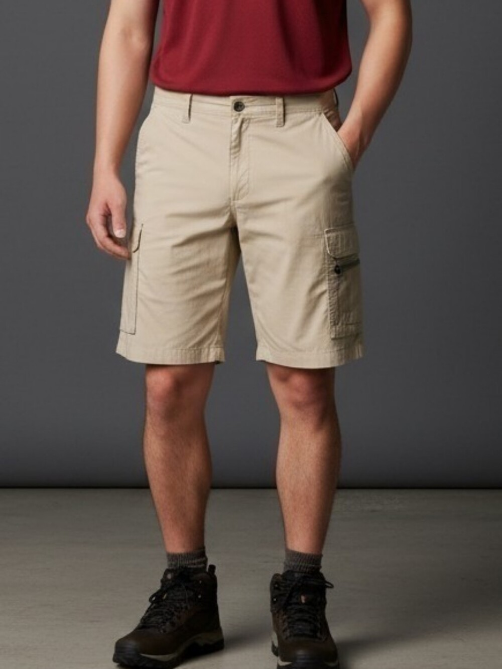 COLUMBIA Mens 32 Cotton Tan Cargo Shorts